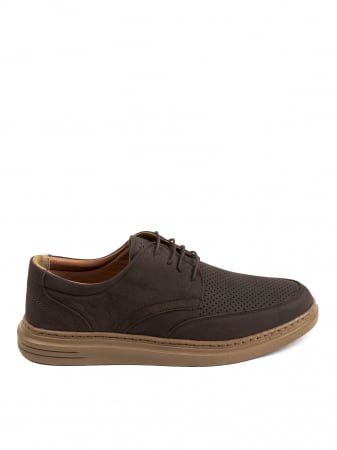 Casual Airy Mocha Brown Derby – Piele Naturală, Confort Premium, Talpă Rezistentă [1]