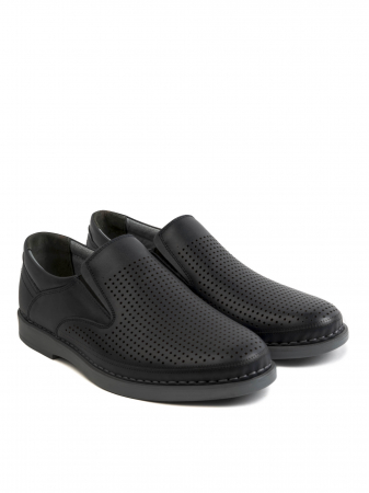 Casual Black Airy Loafers – Piele Naturală, Design Elegant, Confort Maximal [2]
