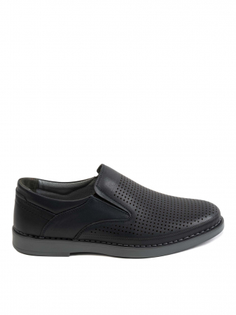 Casual Black Airy Loafers – Piele Naturală, Design Elegant, Confort Maximal [1]