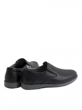 Casual Black Airy Loafers – Piele Naturală, Design Elegant, Confort Maximal [3]