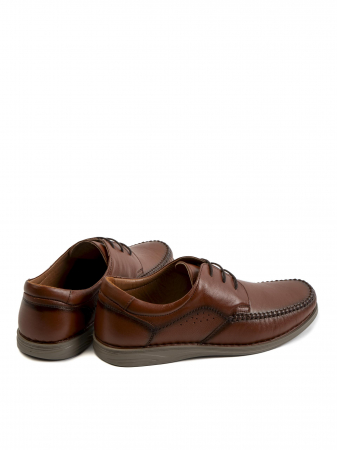 Casual Cinnamon Brown Derby – Piele Naturală, Confort Premium, Talpă Rezistentă [3]