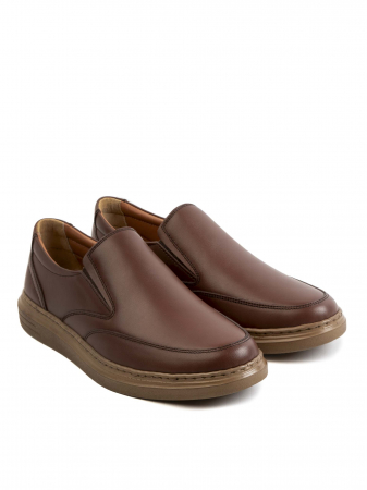 Casual Clay Brown Loafers – Piele Naturală, Design Elegant, Confort Maximal [2]
