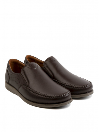Casual Dark Chocolate Loafers – Piele Naturală, Design Elegant, Confort Maximal [2]