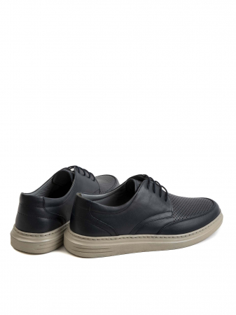 Casual Dark Space Blue Airy Derby – Piele Naturală, Confort Premium, Talpă Rezistentă [3]