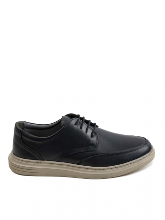 Casual Dark Space Blue Derby – Piele Naturală, Confort Premium, Talpă Rezistentă [1]