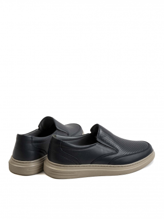 Casual Dark Space Blue Loafers – Piele Naturală, Design Elegant, Confort Maximal [3]