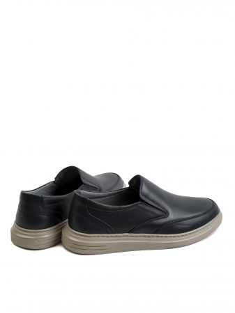 Casual Dark Space Blue Loafers – Piele Naturală, Design Elegant, Confort Maximal [3]