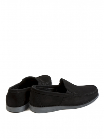 Casual Deep Black Loafers – Piele Naturală, Design Elegant, Confort Maximal [3]
