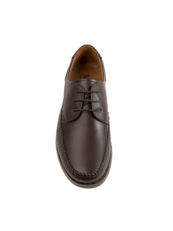 Derby - Casual Mahogany Brown Derby – Piele Naturală, Confort Premium, Talpă Rezistentă
