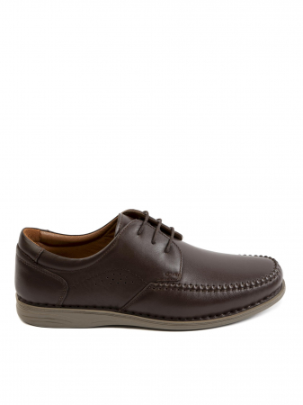Casual Mahogany Brown Derby – Piele Naturală, Confort Premium, Talpă Rezistentă [1]