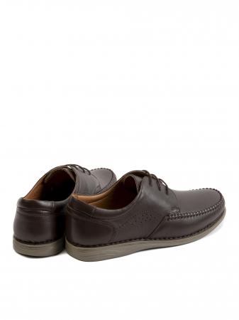 Casual Mahogany Brown Derby – Piele Naturală, Confort Premium, Talpă Rezistentă [3]
