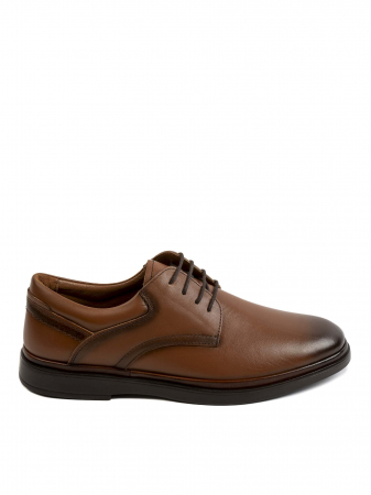 Casual Radiant Ginderbread Brown Derby – Piele Naturală, Confort Premium, Talpă Rezistentă [1]
