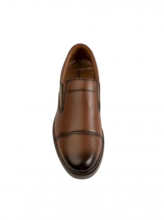 Loafers - Casual Radiant Ginderbread Brown Loafers – Piele Naturală, Design Elegant, Confort Maximal