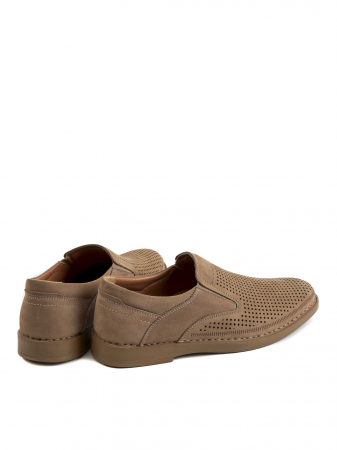 Casual Sepia Brown Airy Loafers – Piele Naturală, Design Elegant, Confort Maximal [3]