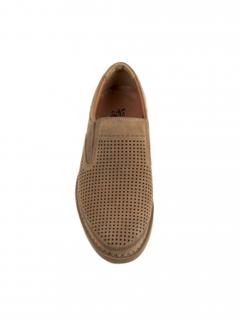 Loafers - Casual Sepia Brown Airy Loafers – Piele Naturală, Design Elegant, Confort Maximal