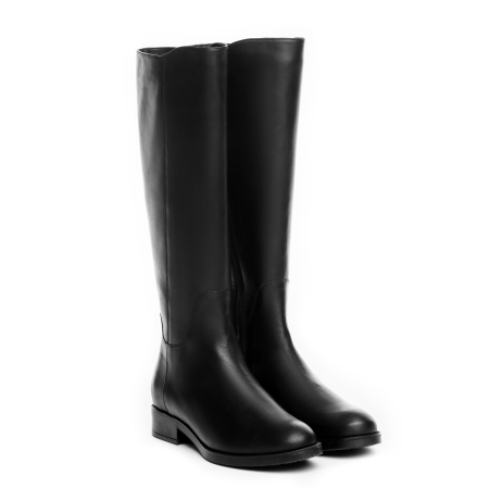 Cizme - Cizme damă din piele naturală nappa neagră – Model 3567