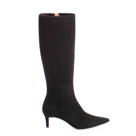 Cizme - Cizme damă din piele naturală velur neagră – Model 1563