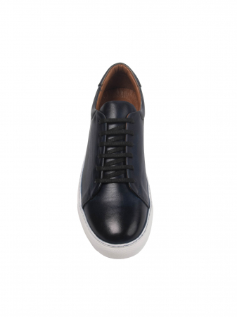 Sneakers - Dark Space Blue Sneakes – Piele Naturală, Construcție Manuală, Detalii Exclusiviste