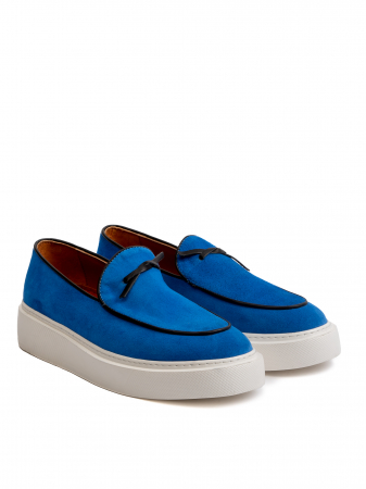 Egyptian Blue Loafers – Piele Naturală, Design Elegant, Confort Maximal [1]