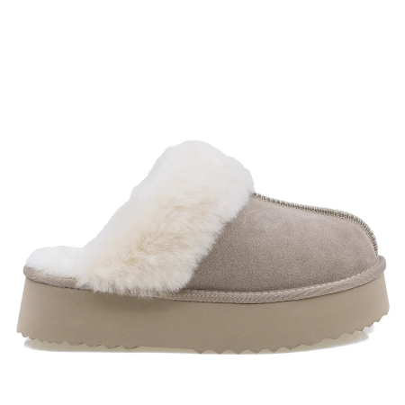 Ghete - Ghete Dama Casual Anna Viotti Piele Intoarsa D113-4 Camel
