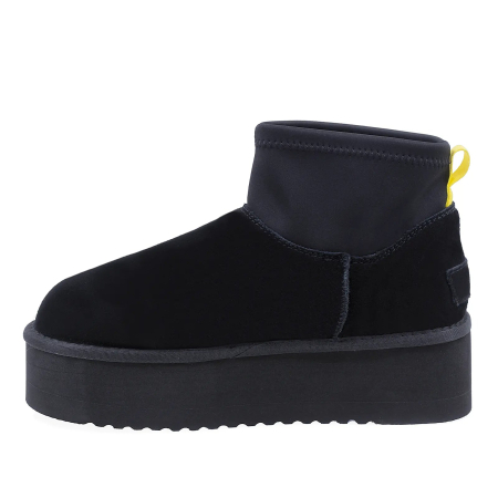 Ghete Dama Casual Anna Viotti Piele Intoarsa D113-9 Negru [2]