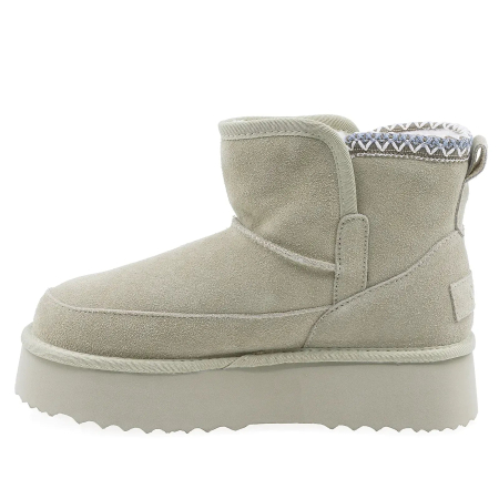 Ghete Dama Casual Anna Viotti Piele Intoarsa D114-JRGB001-1 Kaki [2]