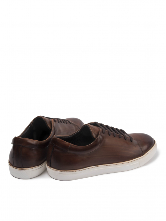 Hand Painted Walnut Sneakers – Piele Naturală, Construcție Manuală, Detalii Exclusiviste [3]