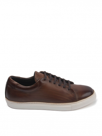 Hand Painted Walnut Sneakers – Piele Naturală, Construcție Manuală, Detalii Exclusiviste [1]