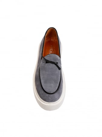 Loafers - Loafers Light Steel Blue – Piele Naturală, Design Elegant, Confort Maximal