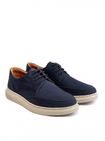 Navy Blue Derby – Piele Naturală, Confort Premium, Talpă Rezistentă [2]