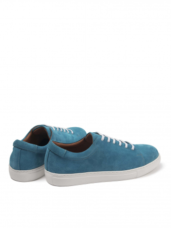 Olympic Blue Sneakers – Piele Naturală, Construcție Manuală, Detalii Exclusiviste [3]