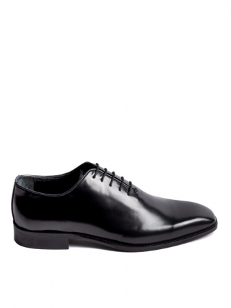 Oxford Gloss Black – Piele Italiană, Pictați Manual, Talpă Roșie [1]
