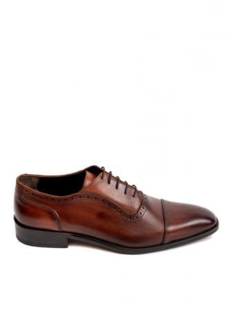 Oxford Hand Painted Hickory – Piele Naturală, Pictați Manual, Talpă Roșie [1]