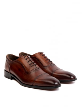 Oxford Hand Painted Hickory – Piele Naturală, Pictați Manual, Talpă Roșie [2]
