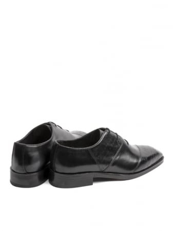 Oxford Hand Painted Space Black Manuscript – Piele Naturală, Pictați Manual, Talpă Roșie [3]