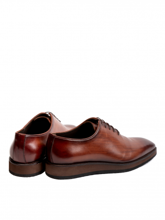 Oxford Radiant Gloss Brown Piele Naturală, Construcție Manuală, Detalii Exclusiviste [3]
