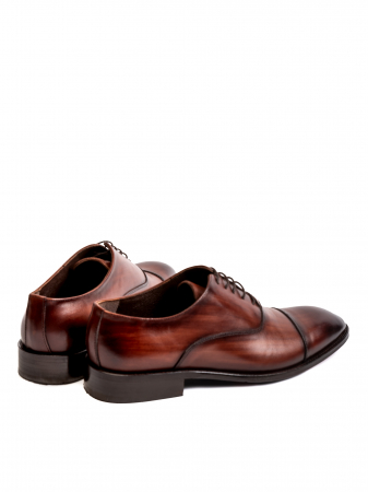 Oxford Sandalwood Brown Piele Naturală, Construcție Manuală, Detalii Exclusiviste [3]