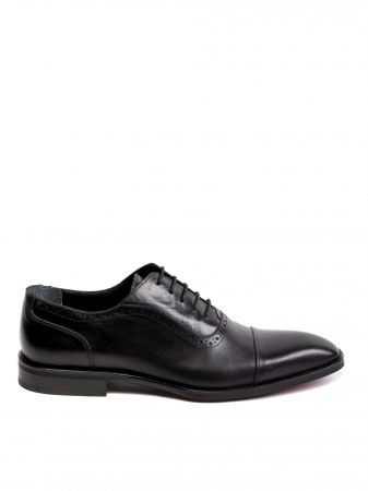Oxford Textured Black Din Piele De Vitel Piele Naturală, Construcție Manuală, Detalii Exclusiviste [1]
