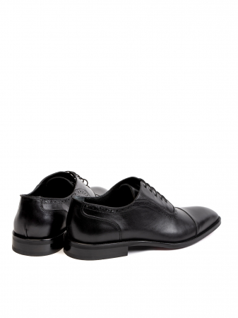 Oxford Textured Black Din Piele De Vitel Piele Naturală, Construcție Manuală, Detalii Exclusiviste [3]