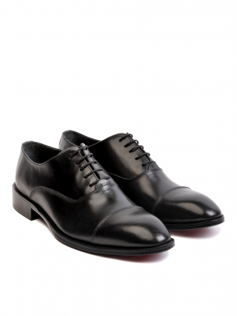 Oxford textured Black Piele Naturală, Construcție Manuală, Detalii Exclusiviste [2]