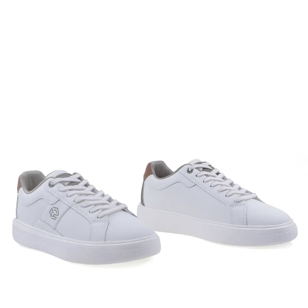 Pantofi barbati casual albi din piele naturala Goretti cu talpa injectata usoara [1]