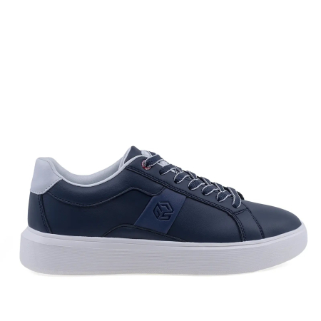 Sneakers - Pantofi barbati casual bleumarin din piele naturala Goretti cu talpa usoara
