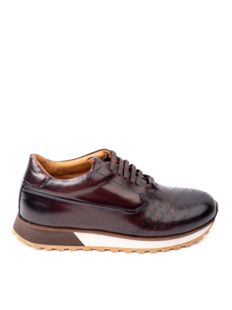 Pantofi casual din piele pentru bărbați Urban Script Brown [1]