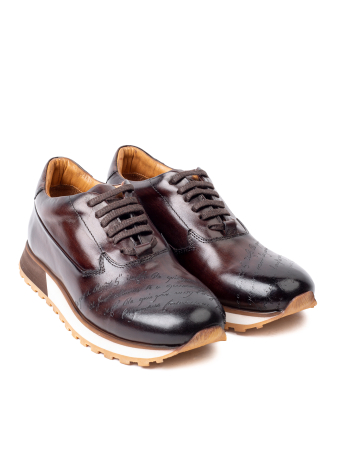 Pantofi casual din piele pentru bărbați Urban Script Brown [3]