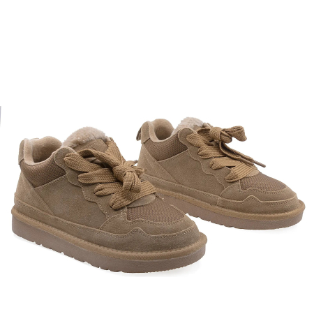 Pantofi Dama Casual Anna Viotti Piele Intoarsa D114-PK2690-1 Camel [1]