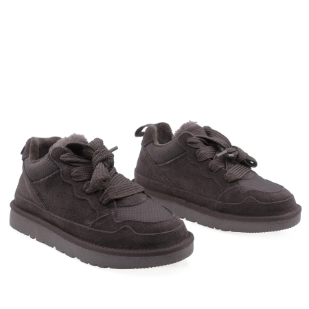 Pantofi Dama Casual Anna Viotti Piele Intoarsa D114-PK2690-1 Coffee [1]