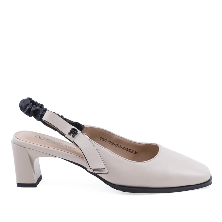Incaltaminte dama - Pantofi dama eleganti Anna Viotti piele naturala D105-6197P-J204-YT12-TL05 crem