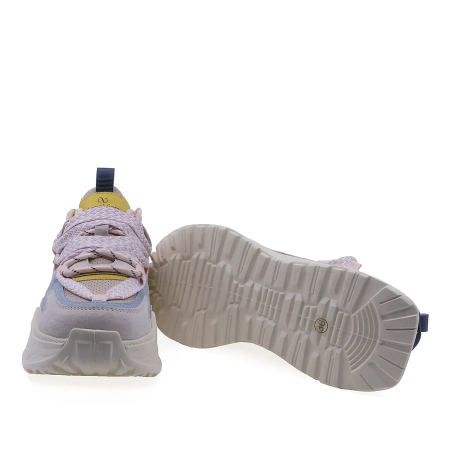 Pantofi dama sport roz din piele intoarsa Anna Viotti cu platforma confortabila [3]