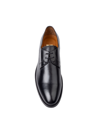 Derby - Pantofi de piele pentru bărbați Derby Black Classic