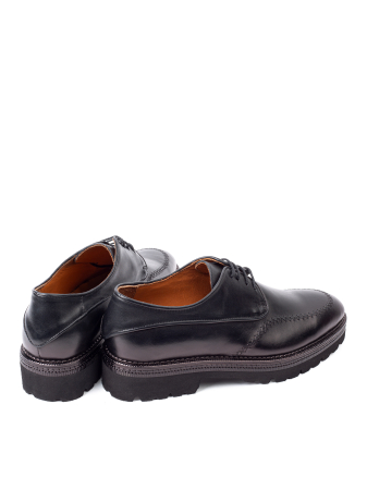 Pantofi de piele pentru bărbați Derby Black Urban Chunky [3]